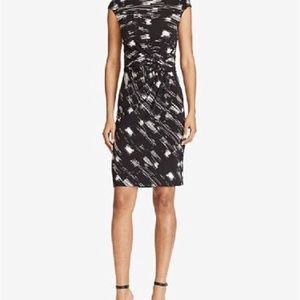 Ralph Lauren Jersey Print Knot Dress